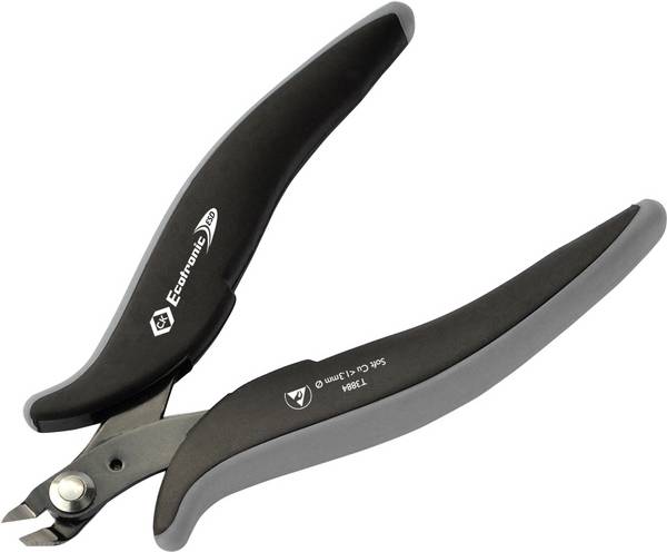 C.K Ecotronic T3884 ESD kleště na plošné spoje  bez fazety  132 mm