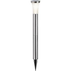 Solárne záhradné svetlo LED teplá biela Esotec Tower Light 102603 nerezová oceľ