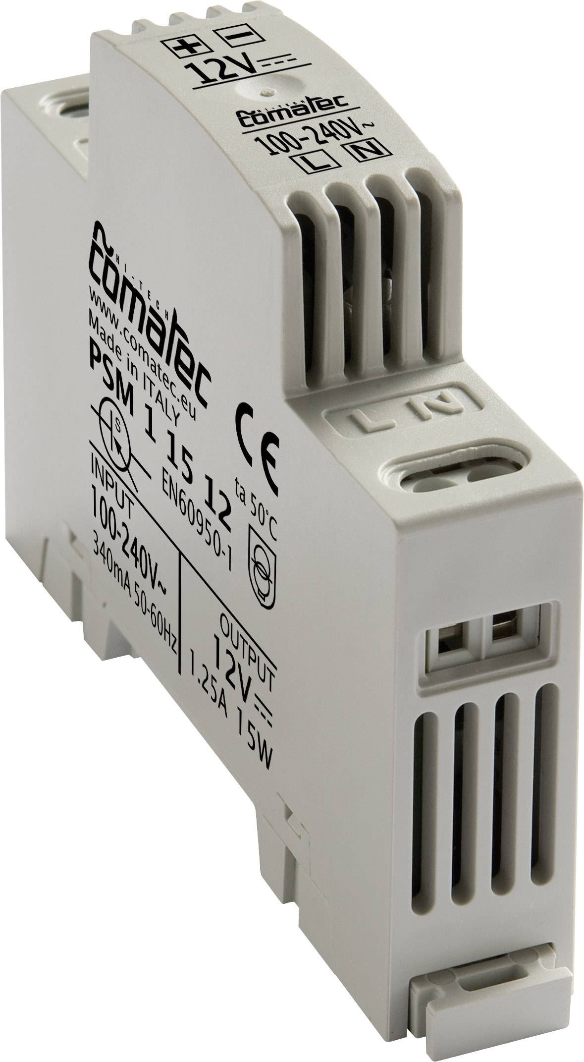 Comatec PSM1/15.12 síťový zdroj na DIN lištu 12 V/DC 1.25 A 15 W Obsah 1 ks