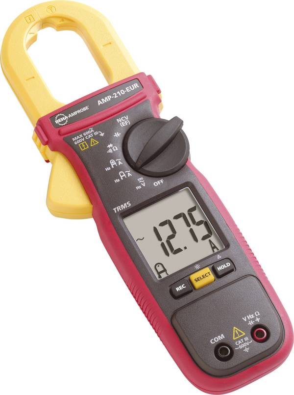 Beha Amprobe AMP-210-EUR digitální proudové kleště, multimetr, Kalibrováno dle (ISO), ISO kalibrován, CAT III 600 V, Displej (counts): 6000