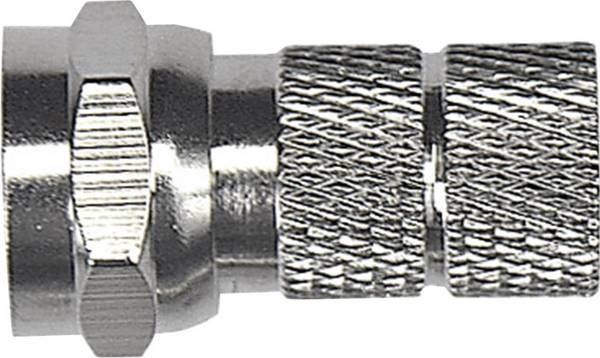 Axing CFS 1-00 F konektor  Připojení kabelu: F zástrčka Průměr lanka: 6.5 mm 1 ks