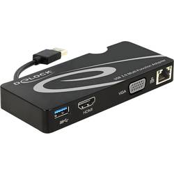 Sieťový adaptér 1 Mbit/s Delock USB 3.0 HDMI ™, VGA, USB 3.0, LAN (10/100/1000 Mbit / s)
