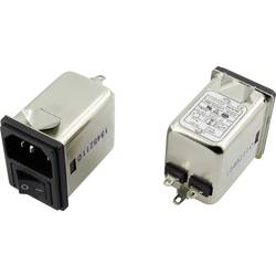 Odrušovací filtr Yunpen YR01A3 1326739, se spínačem, s IEC zásuvkou, 250 V/AC, 1 A, 3.7 mH, (d x š x v) 41.1 x 31.6 x 56 mm, 1 ks