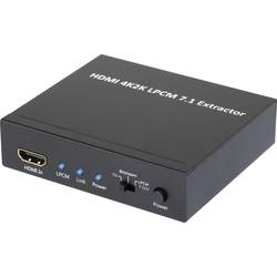 Audio extraktor HDMI zásuvka ⇒ HDMI zásuvka, Toslink zásuvka (ODT), jack zásuvka 3,5 mm SpeaKa Professional SP-AE-H/8K SP-5324008