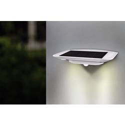 Venkovní solární nástěnné osvětlení s PIR senzorem ECO-Light Ghost Solar P9014 SI, neutrálně bílá