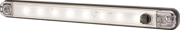 WAS Vnitřní LED osvětlení do auta 728 SWITCH LW10 LED 12 V (š x v x h) 238 x 25 x 10.4 mm spínač