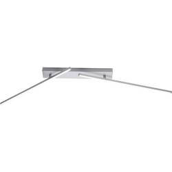LED stropní svítidlo Paul Neuhaus Inigo 6647-55, 10 W, teplá bílá, ocelová