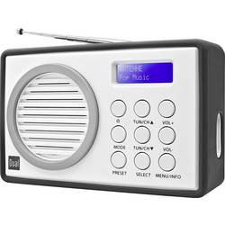 DAB+ přenosné rádio Dual DAB 81, DAB+, FM, šedá, bílá