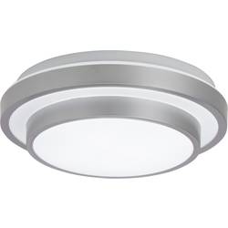 LED stropní svítidlo Brilliant Elana G94214/70, 10 W, Vnější Ø 28 cm, teplá bílá, stříbrná, bílá