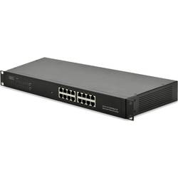 Síťový switch Digitus Professional, 16 portů, 100 Mbit/s, funkce PoE