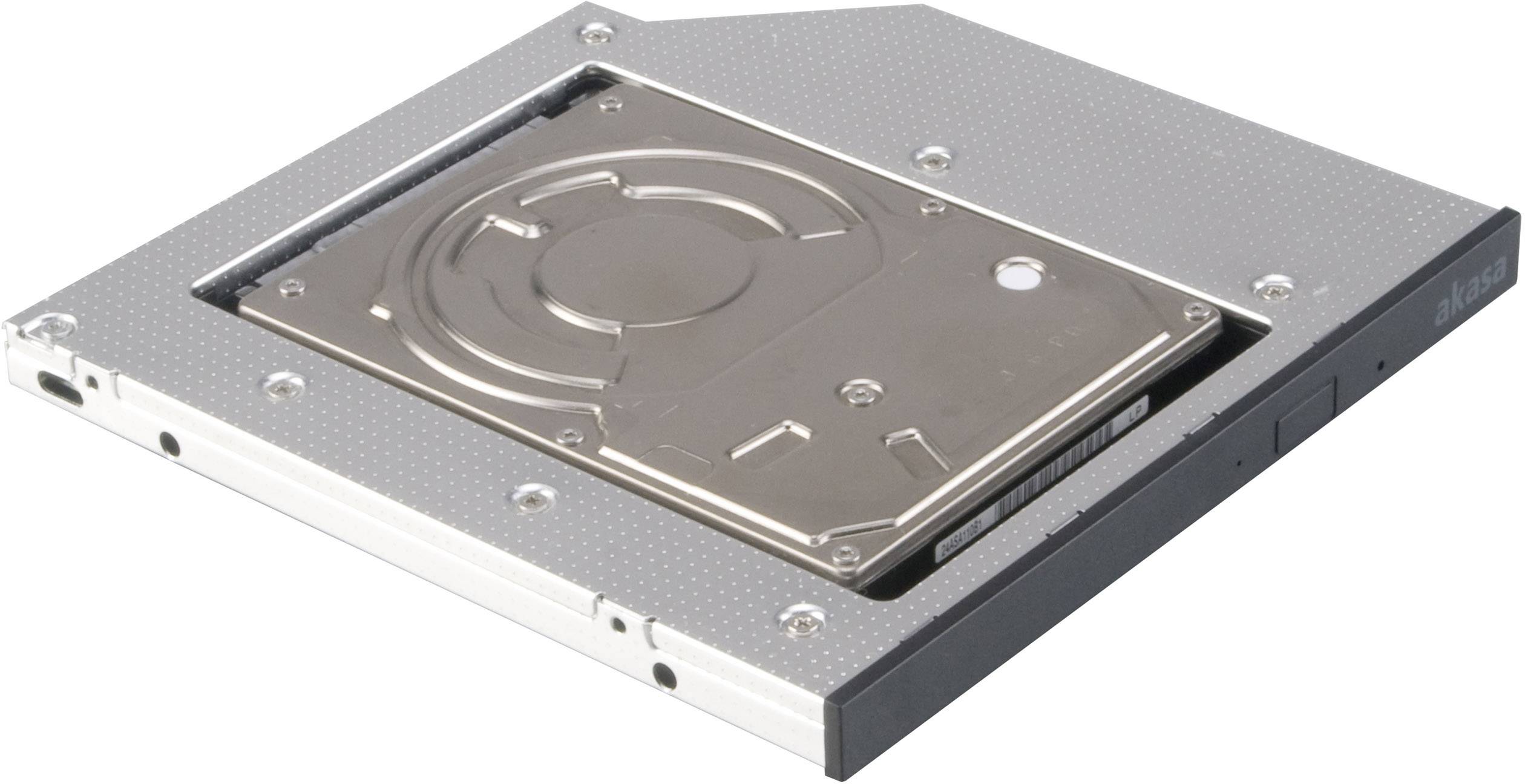 Rámeček pro SSD nebo HDD do notebooku určený pro nahrazení optické mechaniky.