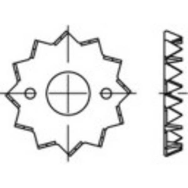 TOOLCRAFT  Tesařské hmoždinky  temperovaná litina  135727 50 ks (Ø) 95 mm