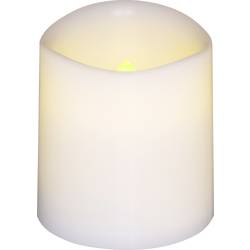 LED vosková svíčka Polarlite LBA-30-005, (š x v) 3.8 cm x 4.2 cm bílá, jantarová sada 4 ks