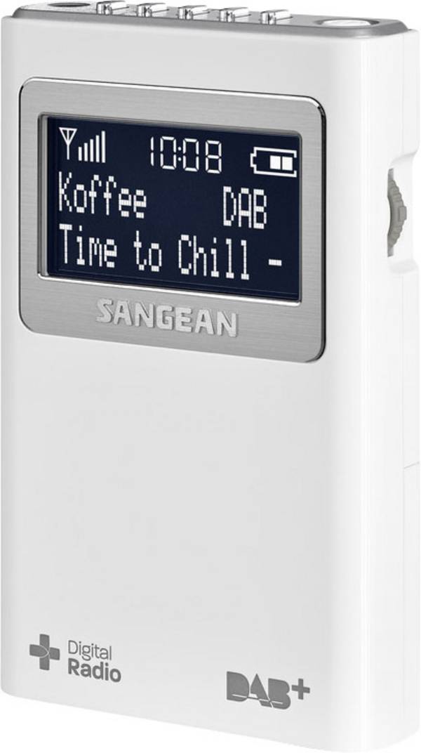 Sangean DPR-39 DPR-39 kapesní rádio, DAB+, FM, bílá