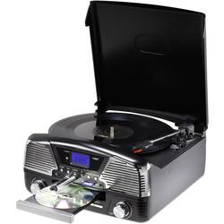 Retro USB gramofon Renkforce MT-35, černá