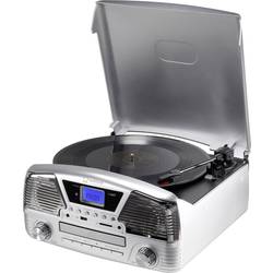 Retro USB gramofon Renkforce MT-35, stříbrná