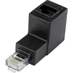 Sieťový adaptér RJ45 CAT 5e RENKFORCE, uhlový 90 °, zásuvka dole