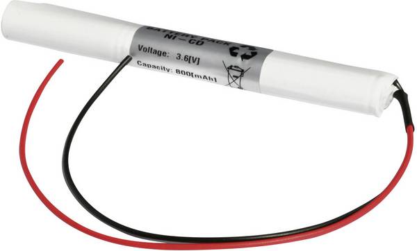 Emmerich 36AA800S akumulátor do nouzových světel  s kabelem 3.6 V 800 mAh