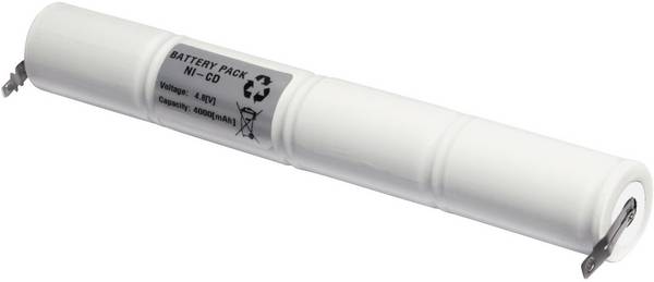 Emmerich 48D4000S akumulátor do nouzových světel  pájecí špička ve tvaru U 4.8 V 4000 mAh