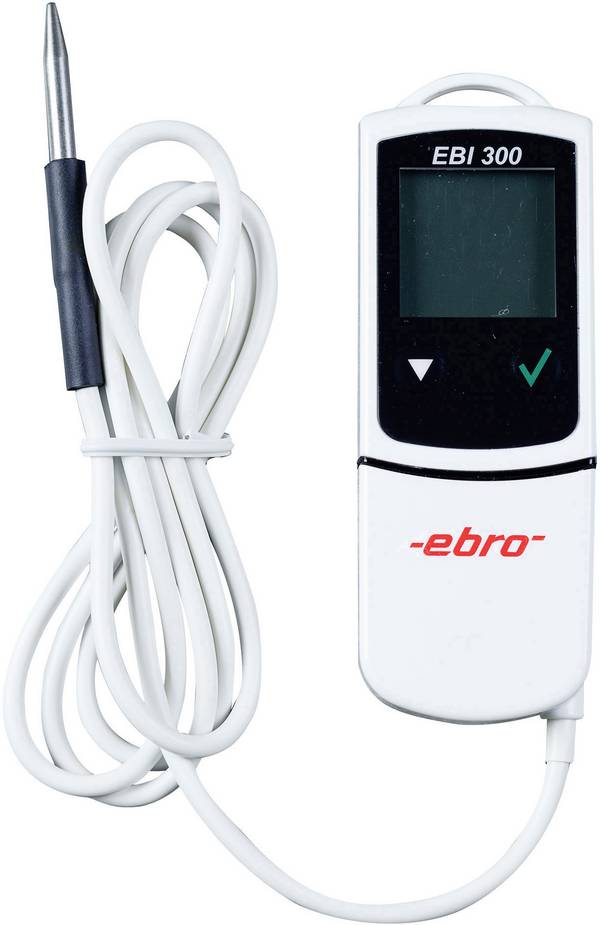 ebro EBI 300 TE teplotní datalogger Kalibrováno dle (DAkkS), veličiny: teplota -30 do 70 °C