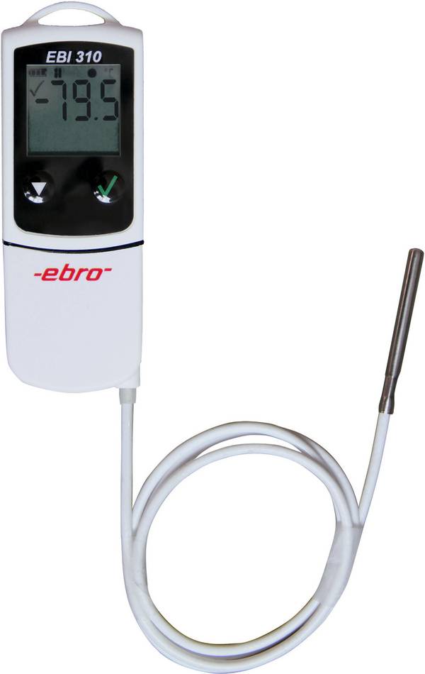 ebro EBI 310 TE teplotní datalogger Kalibrováno dle (ISO), veličiny: teplota -200 do 250 °C