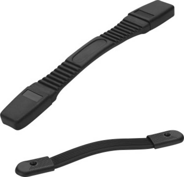 Rohde MA-37.215.84 přístrojová rukojeť pro zápustné šrouby černá (d x š x v) 268 x 37 x 13 mm 1 ks