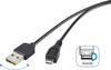 Renkforce USB kabel USB 2.0 USB-A zástrčka, USB Micro-B zástrčka 1.80 m černá oboustranně zapojitelná zástrčka, pozlacené kontakty RF-4096110
