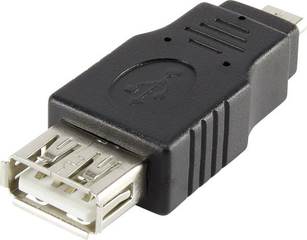 adaptér USB 2.0 Renkforce [1x micro USB 2.0 zástrčka B - 1x USB 2.0 zásuvka A], černá