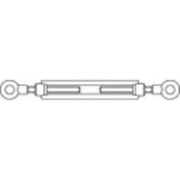 TOOLCRAFT 136617 napínák osa-osa M24 ocel galvanizováno zinkem DIN 1480 1 ks
