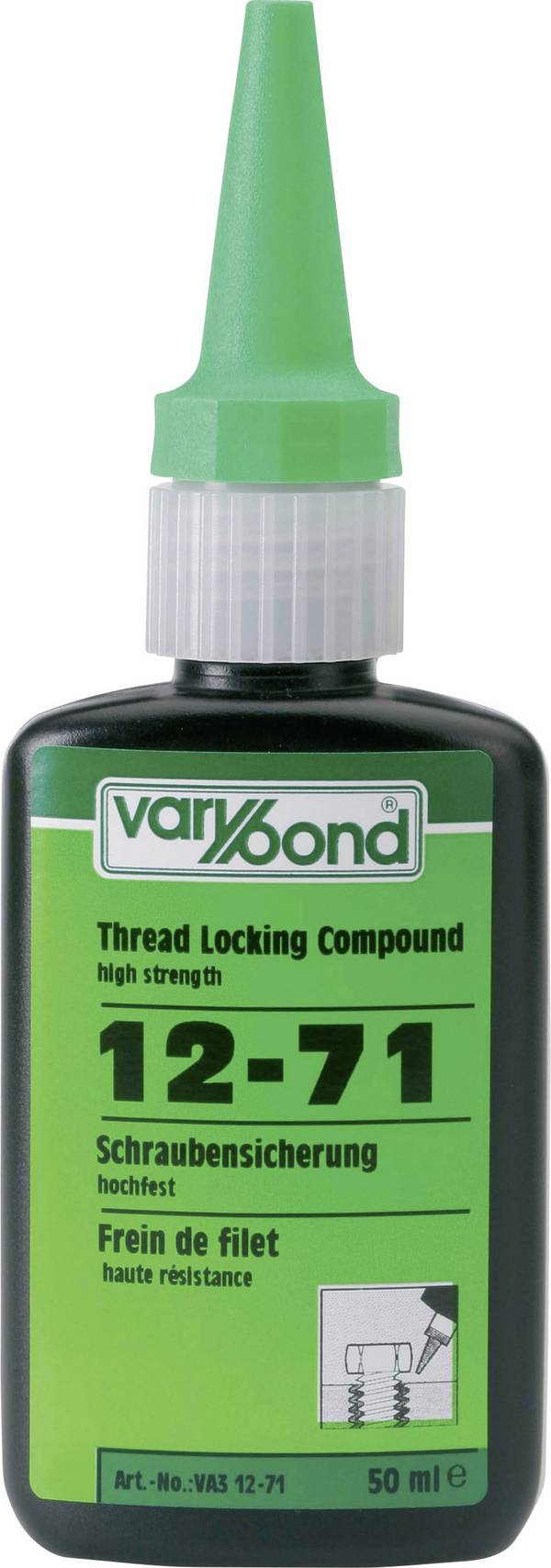 varybond 12-71 VA3 12-71 zajištění šroubů Pevnost: vyšší 50 ml