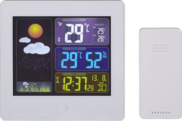 TFA Dostmann SUN 35.1133.02 digitální bezdrátová meteostanice Předpověď pro 12 až 24 hodin Počet senzorů (max.) 1