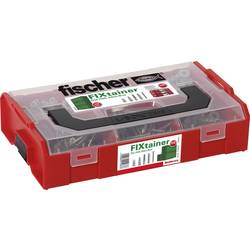 532893 FIXtainer - upevňovací vše-Box Množství 240 díly 06 Rozsah dodávky 50x hmoždinky SX 6 · 50x univerzální hmoždinka UX 6 R · 25x sádrokarton hmoždinky GK · 15x sádrokarton hmoždinky kovové GKM · 50x šroub 4,5 x 44SZ40 ZPF · 50x šroub SZ4,5x60 ZPF.