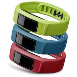 Náhradní řemínek pro Garmin vivofit 2, velikost = L, červená, modrá, zelená, 3 ks