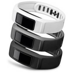 Náhradní řemínek pro Garmin vivofit 2 velikost = S, černá, šedá, bílá, 3 ks
