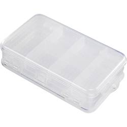 Box na součástky, 4 + 6 přihrádek, transparentní