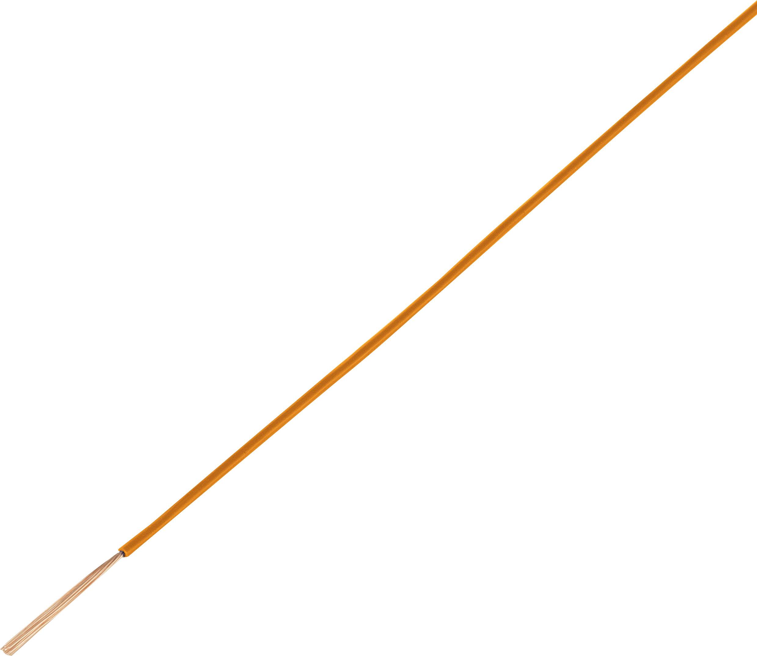 TRU COMPONENTS 1565598 kabel pro automotive, FLRY-A, 1 x 0.35 mm², oranžová, 50 m