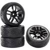 Kompletné kolesá devil Reely GTRNK + Devil pre cestný model, 52 mm, 1:10, 4 ks, čierna