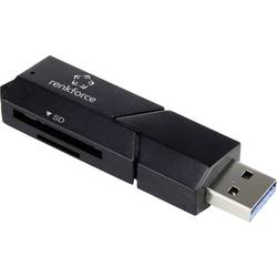 Externí čtečka karet USB 3.0 Renkforce CR28E černá
