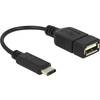 USB 2.0 adaptér Delock 65579, 15.00 cm, čierna