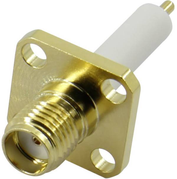 TRU COMPONENTS SMA-KFD 1372242 SMA konektor zásuvka, vestavná 50 Ω 1 ks