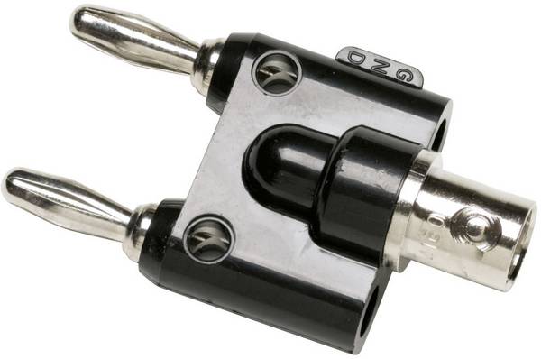 Fluke BP880 měřicí adaptér, BNC zásuvka - banánková zástrčka 4 mm , stohovatelná, černá