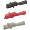 Sada krokosvoriek Fluke AC120 646163, zásuvka 2 mm , CAT III 1000 V, čierna, červená, sivá