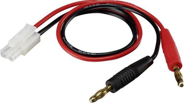 Reely nabíjecí kabel [2x banánková zástrčka 4 mm  - 1x Tamiya zástrčka ] 30 cm 1.3 mm²  RE-6799035