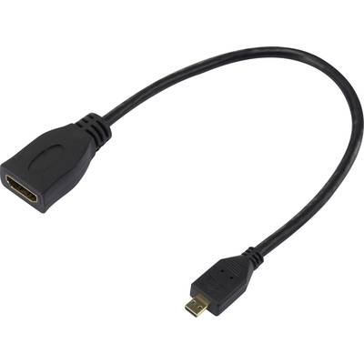 SpeaKa Professional SP-7870588 HDMI adaptér [1x micro HDMI zástrčka D - 1x HDMI zásuvka] černá pozlacené kontakty 20.00 