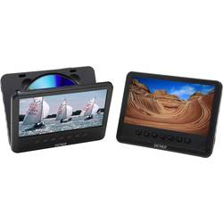 DVD přehrávač do opěrek hlavy, 2x LCD Denver MWT-756 TWIN NB, 17.8 cm (7 ")