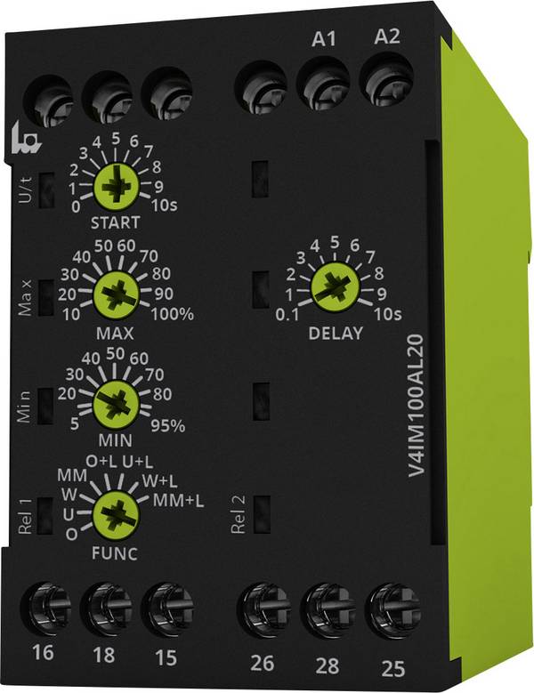 monitorovací relé 24, 24 - 240, 240 V/DC, V/AC 2 přepínací kontakty tele V4IM100AL20 24-240V AC/DC  1 ks