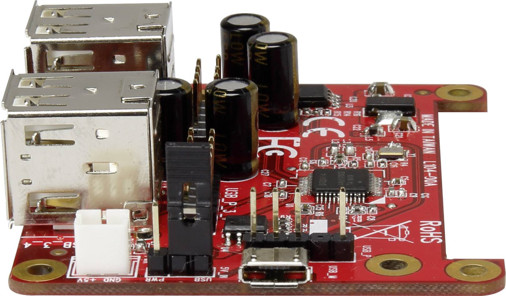 USB Power Hub pro Raspberry Pi, 4x USB Conrad.cz