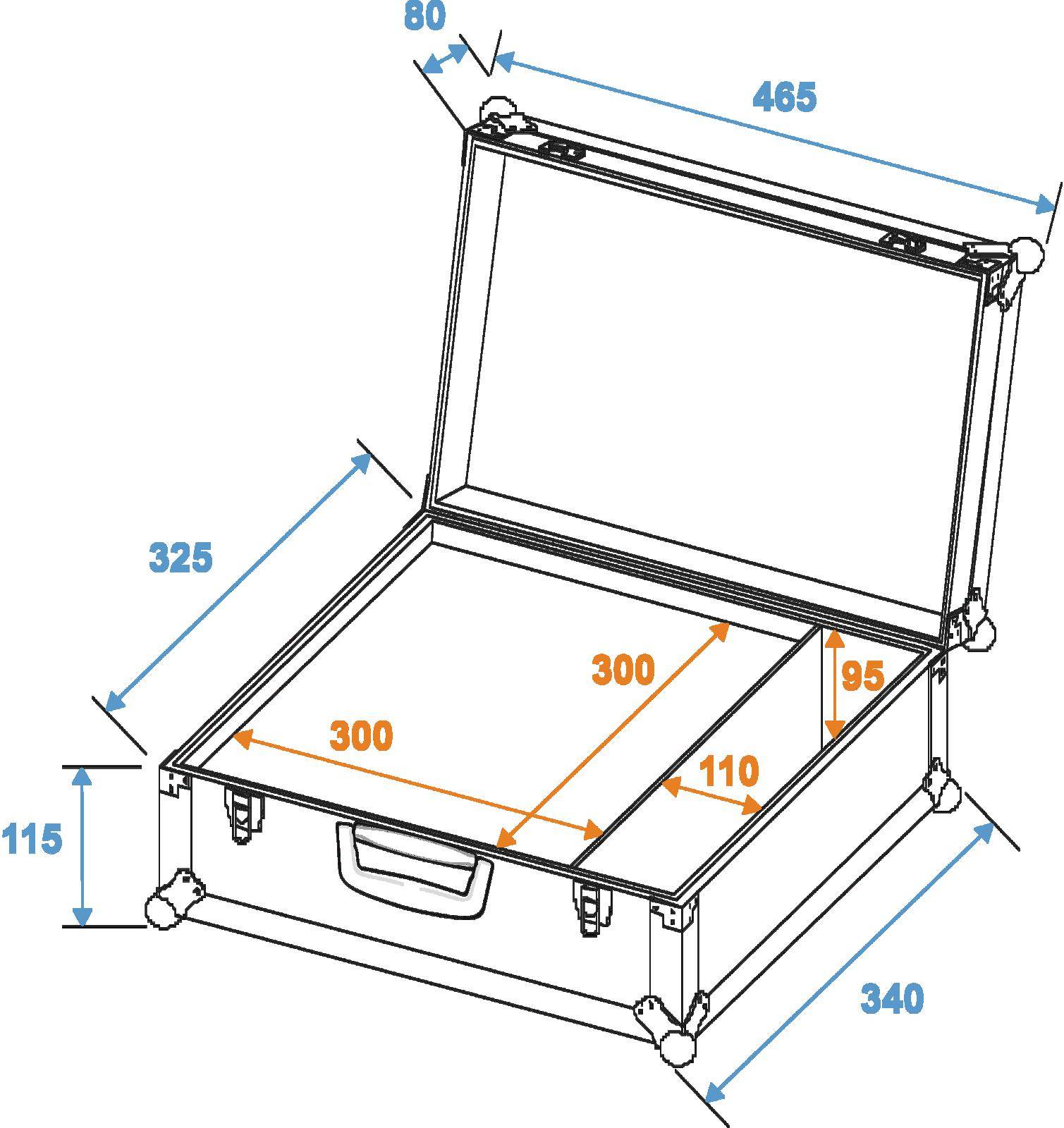 Roadinger 3012621F 3012621F case (kufr) (d x š x v) 335 x 460 x 185 mm-1