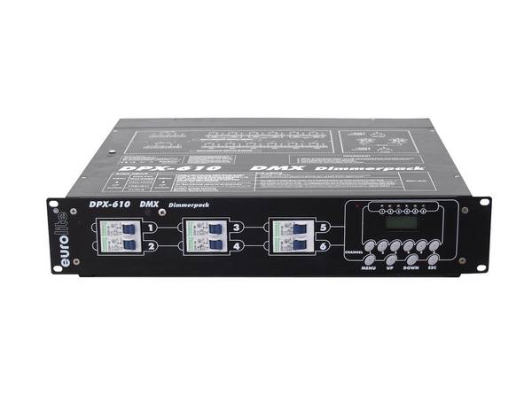 Eurolite DPX-610 DMX stmívač 6kanálový