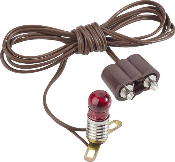 Kahlert Licht 60602 osvětlení žárovka  s kovovým můstkem červená E5.5 3.5 V